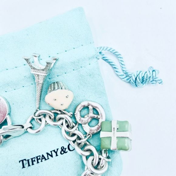 NOT FOR SALE Authentic TIFFANY & CO Multi Charm Bracelet - Picture 5 of 17